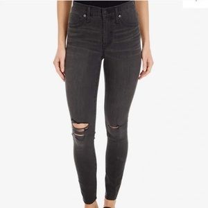 Madewell 9'' Mid-Rise Skinny Jeans in Black Sea - size 27